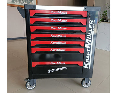 Professional trolley with 258 pcs tools